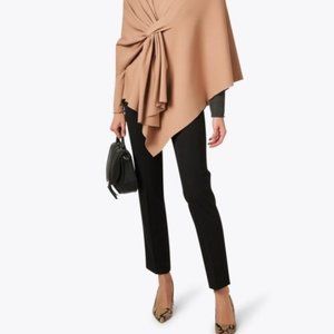 Fabrizio Gianni Black Stretch Side-Zip Tapered Pant Size 6